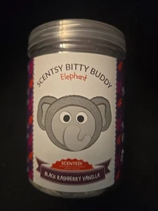 Scentsy Bitty Buddy ELEPHANT Black Raspberry Vanilla Plush Scented NEW - Picture 1 of 4