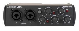 PRESONUS AUDIOBOX 96 Black 2x2 Audio Recording USB Interface 25th Anniversary - Picture 1 of 7