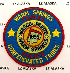 PARCHE POLICÍA TRIBAL TRIBUS CONFEDERADAS MANANTIALES CÁLIDOS (NC3) WASCO/PAIUTE OREGON - Imagen 1 de 2