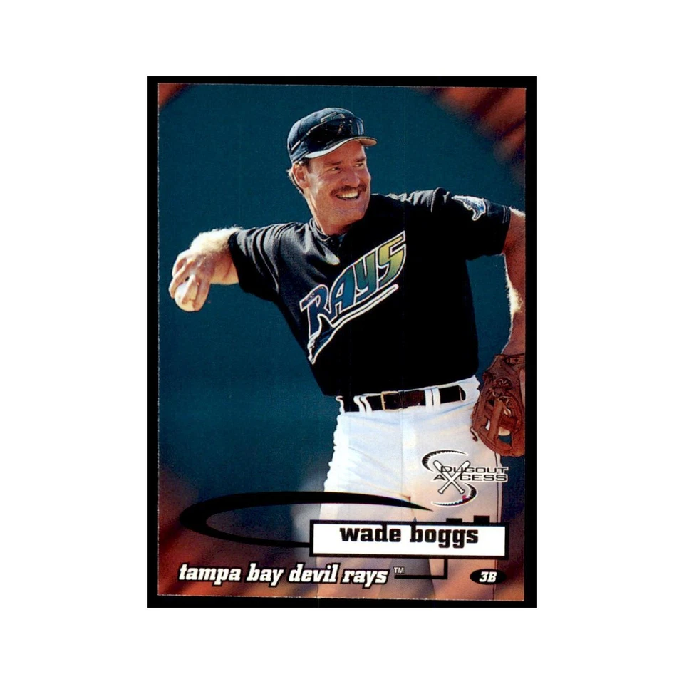 Tarjetas de béisbol SkyBox Dugout Axcess Wade Boggs 1998 #83 Foto 1 de 3