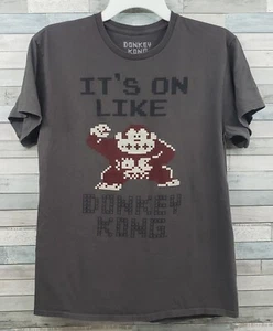 Nintendo Donkey Kong T shirt Mens Medium Its On Like Donkey Kong Charcoal - Picture 1 of 4