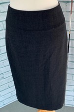 *BNWT* AUSTIN REED Charcoal Grey Pencil Skirt Sz 10 UK Wool Blend RRP £70 / b35