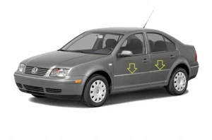 Chrome Door Side Belt Molding Moulding Body Trim for VW Jetta 1999-2004 - Picture 1 of 2