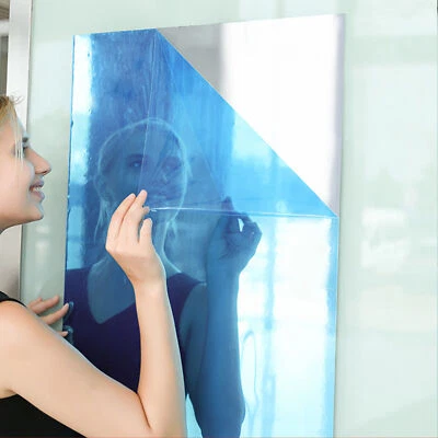 2m Flexible Full Length Mirror On A Roll Instant Fit Self-Adhesive Stickers - Image 1 of 4