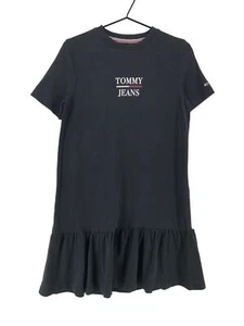 TOMMY HILFIGER Kurzes Rundhals Schwarz Kleid Damen Größe XS - Bild 1 von 7