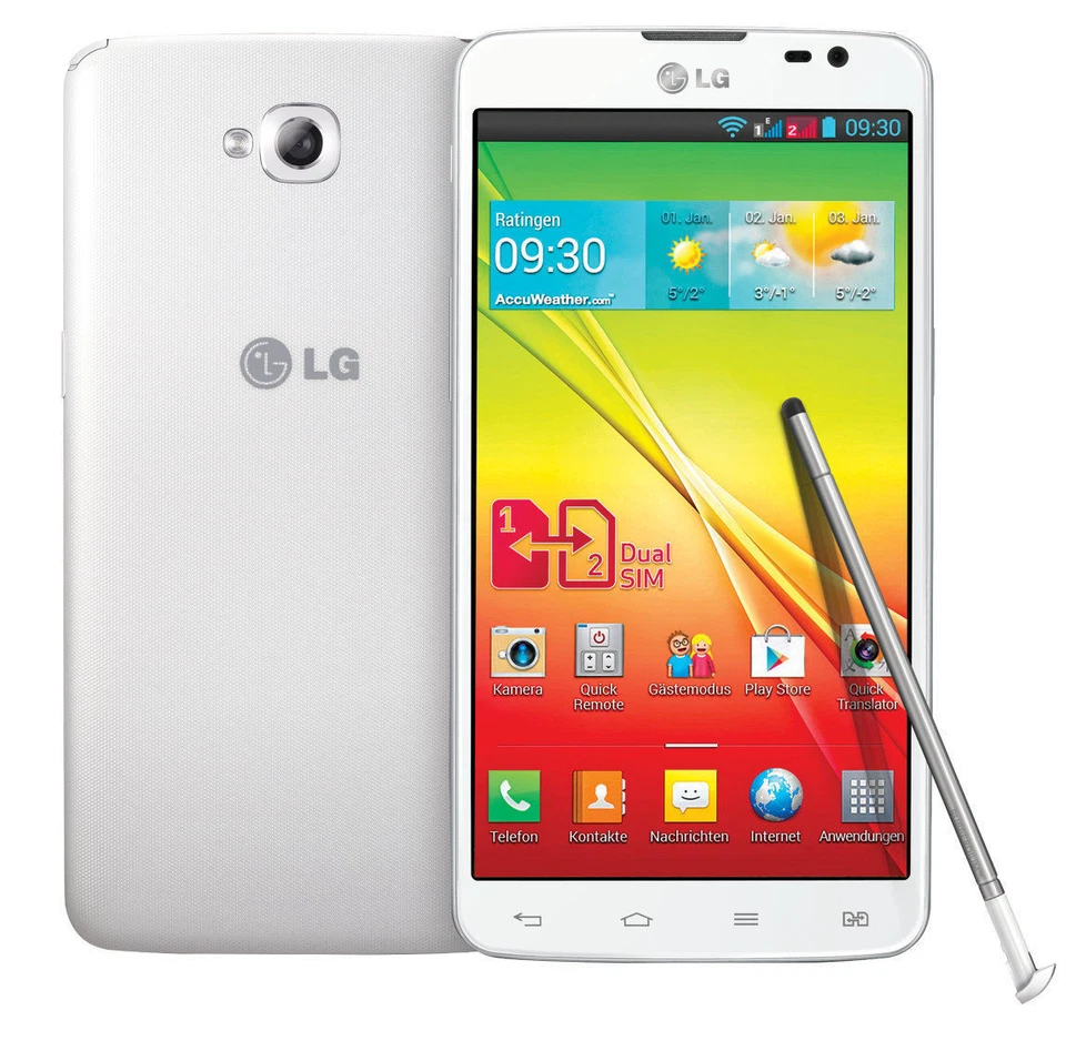 LG  G Pro Lite Dual D686 - 8 GB - Weiß (Ohne Simlock) Smartphone  - Bild 1 von 1