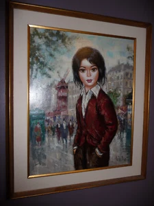 Extraordinary, large Nelly Dax oil on canvas painting 1960’s Mid Century - Picture 1 of 23