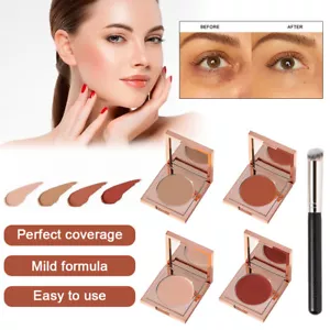 Undereye Brightening Concealer Colored Clay CC Under Eye Corrector with Brush - Picture 1 of 17