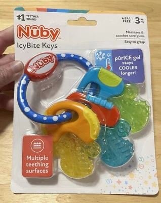 Nuby IcyBite Keys Soothing Teether Brand New - Image 1 of 2