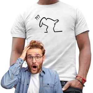Camiseta La Linea Shocked | Expresión Divertida de Dibujos Animados | Camiseta Gráfica Unisex k92 - Imagen 1 de 15