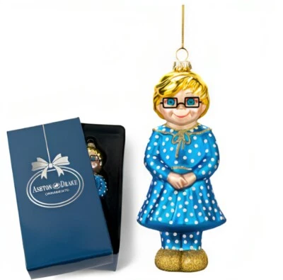 The Ashton - Drake Galleries Mrs. Beasley Glass Ornament Issue #9 5.5"