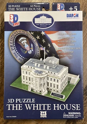 The White House 3D Puzzle - Architectural Puzzles for Adults and Kids - Build - Image 1 of 2