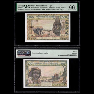 West African States / Togo 5000 Francs, ND(1959-61), Pick#802Tm, PMG 66 EPQ - Picture 1 of 3