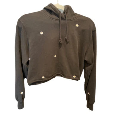 Hollister jumper with hoodie girls Size XS Black with Daisy Long Sleeves - Image 1 of 4