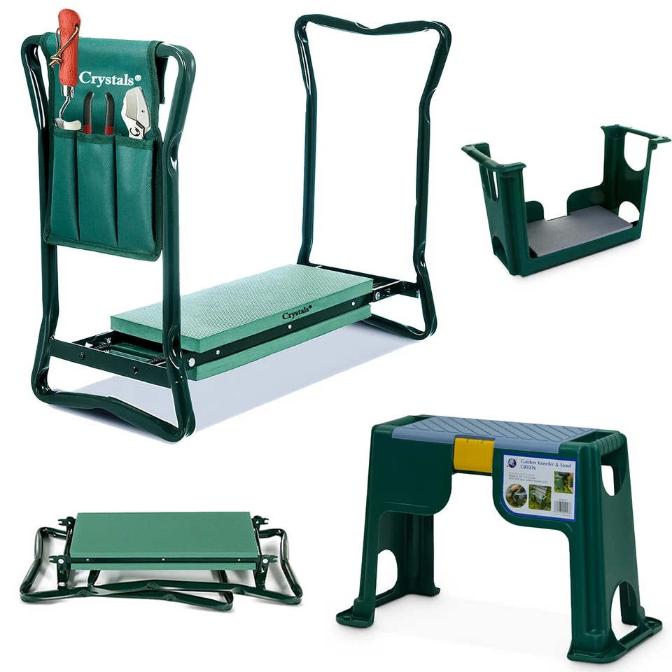 Ginocchiatore in schiuma pieghevole da giardino portatile sgabello sedile attrezzi da giardinaggio stoccaggio