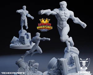 Booster Gold - DC - Legion Miniatures FAN ART (Marvel Crisis geeignet) - Bild 1 von 1