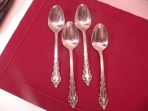 Set Of 4 Stanley Roberts Rogers Stainless Steel MELODY Oval Soup Spoons 7 1/4" - Picture 1 of 5