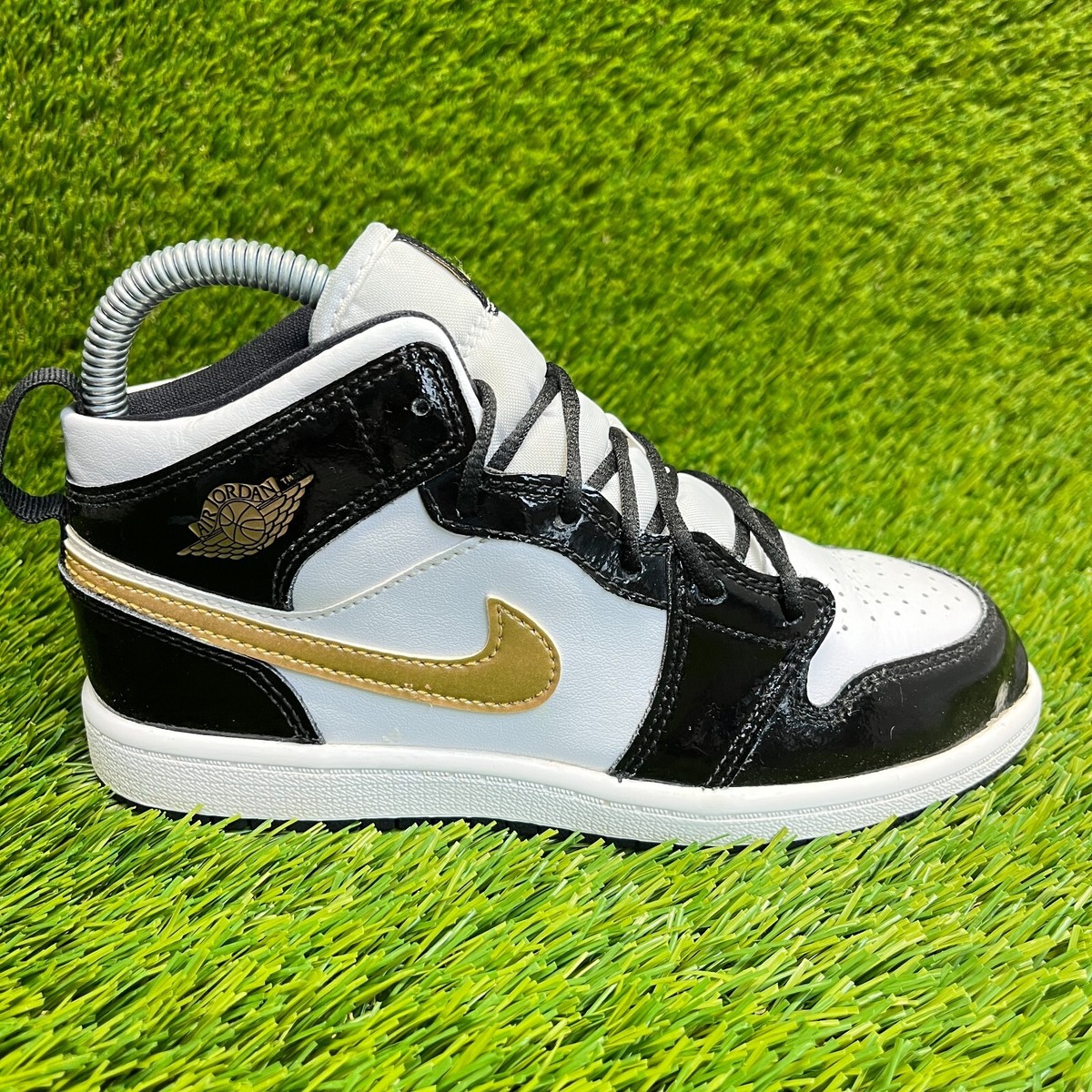black and gold boys shoes
