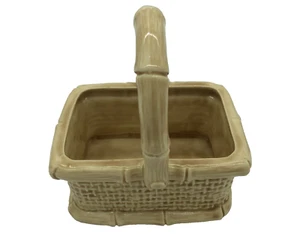 Handmade Beautifully Detailed Weaved Ceramic Basket..Absolutely Lovely! - Picture 1 of 5