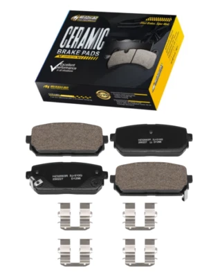 Pastillas de freno traseras de cerámica con herrajes para camioneta Kia Rondo 2007-2012 2,4 L 2,7 L Foto 1 de 4