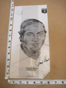 OLD 1976 LUNCH BAGS JOHNNY BENCH & TOM SEAVER MSL BASEBALL - Picture 1 of 2