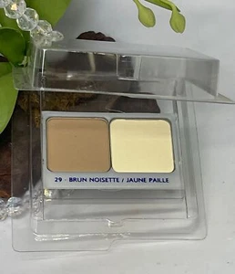 Orlane Eyeshadow Duo Refill - 29 Hazelnut Brown / Pale Yellow - Full Size - New - Picture 1 of 5