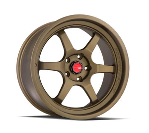 One 18x9.5 Aodhan AH08 5x114.3 +30 Flow Forged Textured Bronze Wheel - Picture 1 of 3