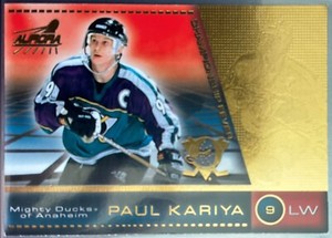 1998-99 Pacific Aurora Championship Fever Paul Kariya #1 Anaheim Ducks