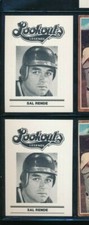 Lot (2) 1988 CHATTANOOGA LOOKOUTS LEGENDS Sal Rende Baseball (BN45) SWSW6