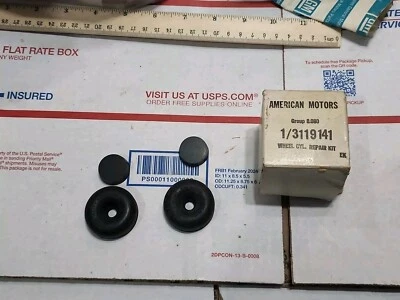 KIT DE REPARACIÓN AMC 67-74 AMX JAVELIN GREMLIN HORNET RUEDA FRENO TRASERO CILINDRO 3119141 Foto 1 de 4