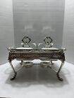 Silver plated chafer With 2 Anchor And Hocking  Loaf Dishes Warmer Catering