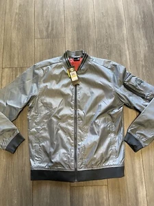 UNDER ARMOUR Mens MD Storm Unstoppable Woven Bomber Jacket Ash Gray 1345537-013 - Picture 1 of 5