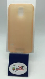 Cover Case TPU per Samsung GALAXY S5 Morbida Arancione Trasparente - Foto 1 di 2