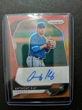 ANTHONY KAY 2020 PANINI PRIZM ROOKIE SIGNATURE AUTO RED ORANGE #ED 24/25