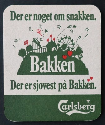 Sous-bock bière CARLSBERG Hof Bakken coaster 1 - Photo 1/2