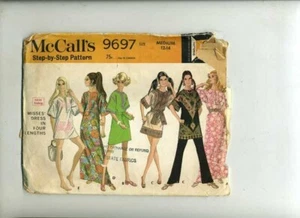 Uncut McCall's Pattern # 9697 Misses' Dress Size 12-14 Medium 1969 - Picture 1 of 1
