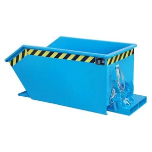 Kippbehälter Container Schütte - GU 300 für Stapler mit Seilzug - 0,30 m³ - Blau - Bild 1 von 1