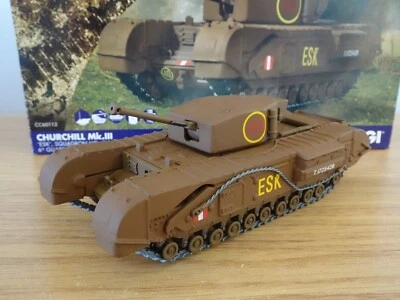 CORGI MILITARY WWII BRITISH ARMY CHURCHILL MK I11 TANK MODEL CC60112 1:50 - Image 1 of 4