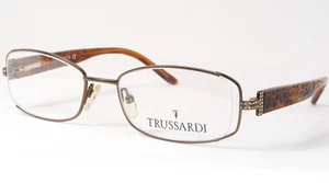 TRUSSARDI TE11202 286 Brown Bronze UNIQUE RARE EYEGLASSES 52-18-130mm (NOTES) - Picture 1 of 15