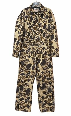Vintage Walls Blizzard Pruf Insulated Coveralls Duck Camo Men's Size XL **READ - Image 1 of 4