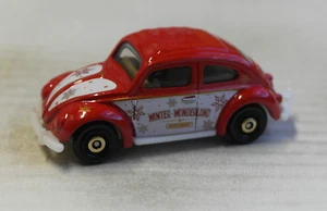 Matchbox VW Volkswagen Käfer Beetle rot/weiß Winter Wonderland MBX Weihnachten - Bild 1 von 4