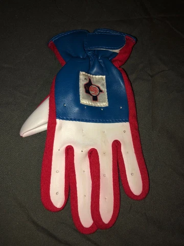 VINTAGE TEXAS RANGERS YOUTH BATTING GLOVE MLB LEFT HANDED GLOVE Sz SMALL Cover