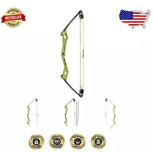 Flo Green 27-Inch Right-Handed Bow for Kids - Includes Safetyglass Arrows - Picture 1 of 11