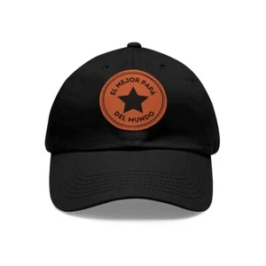 Gorra Hombre De Regalo Para Papa Best Dad in the World Hat Black Cap Fathers - Picture 1 of 3