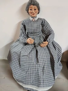 OOAK Frau Oma Oma & ich Fantasy Folk Puppenhaus Linda Kortmam Schreiber  - Bild 1 von 15