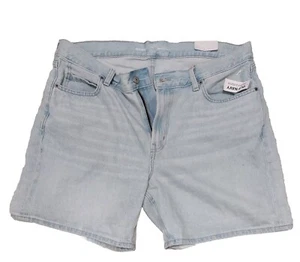 Old Navy Shorts Women Size UK 18 US 14 Blue Denim Slouchy Straight New - Picture 1 of 3