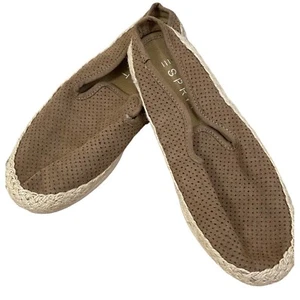 Esprit Womens Espadrilles 6 Brown Faux Suede Slip On Closed Toe Flat Classic - Bild 1 von 9