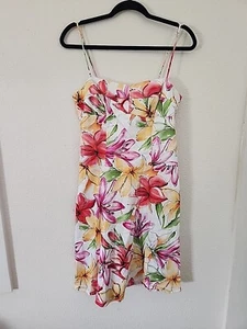 Womens B. Smart Floral Cocktail Dress Hawaiian Sz 11/12 - Picture 1 of 3