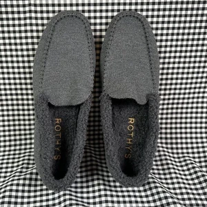Rothy's Sustainable Men's Winter Cozy Washable Slippers Grey Size 9 - Picture 1 of 5