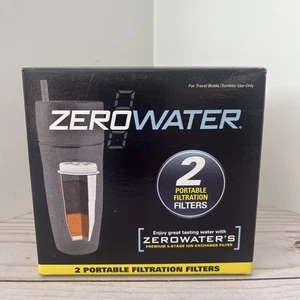 Lot de 2 filtres à eau portables (gobelets) zéro eau (ZR-230) scellés et non scellés NEUF - Photo 1/4